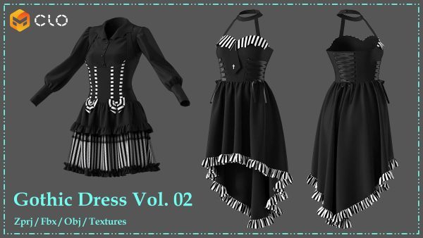 MD405-2款哥特风吊带裙子连衣裙