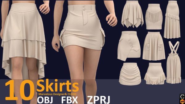 MD407-10款女式短裙长裙子