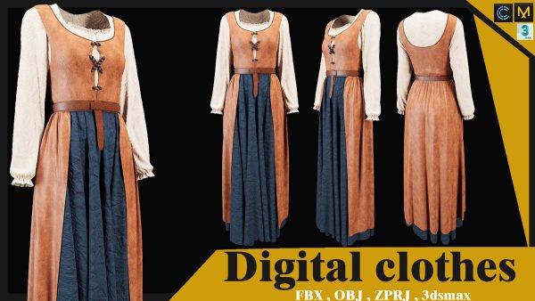 MD414-复古风格女装连衣裙