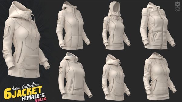 MD430-6款女装夹克衣服外套样板