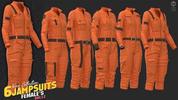 MD435-5套女装战术连体衣服装套装