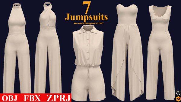 MD437-7款女款连体衣长裤套装组合