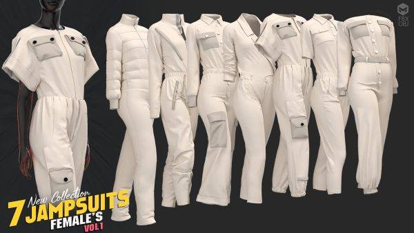 MD441-7款女装连体衣套组