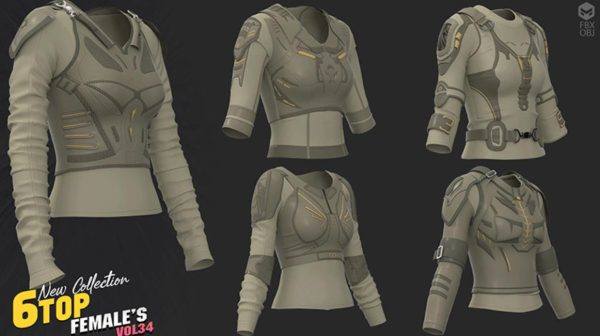 MD446-5款女性上衣女战士战服