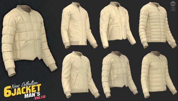 MD454-6款男装夹克外套上衣服装（第10版）