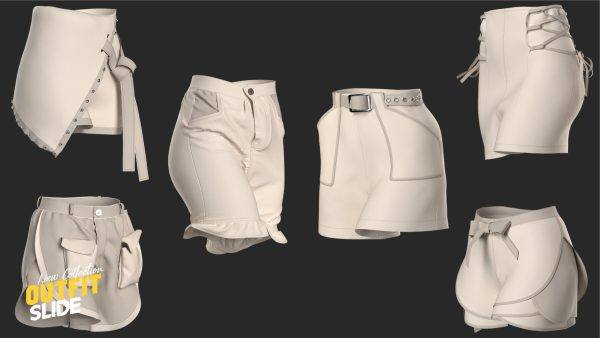 MD461-6款女式短裤