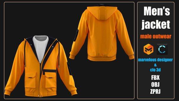 MD473-男士夹克衫上衣短袖