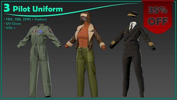 MD488-3款女飞行员制服套装