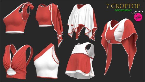 MD511-6款短款露脐上衣