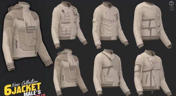 MD522-6款男装夹克上衣服装