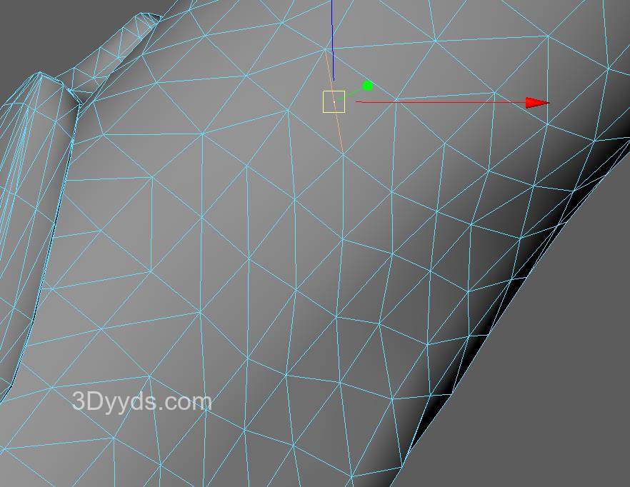 在Maya中如何快速删除三角面,或者把三边面模型转换为四边面插图3 在Maya中如何快速删除三角面,或者把三边面模型转换为四边面插图3