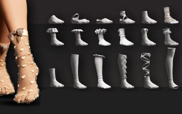 MD547-18款女式长袜子短袜