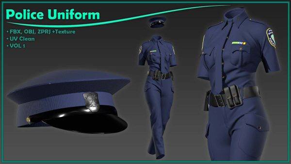 MD573-有质感的女警制服套装