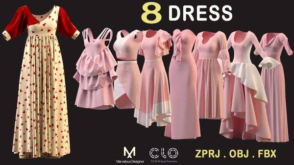 MD613-8款女性连衣裙子短裙长裙套装