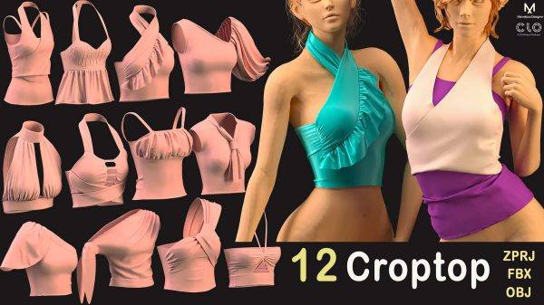 MD628-12款女士露脐上衣短袖