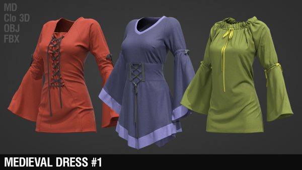 MD632-复古女装连衣裙子衬衫