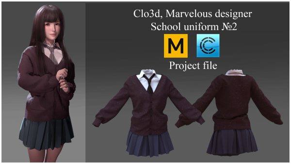 MD653-纯真女生百褶裙校服制服套装
