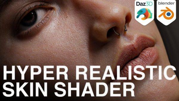 Blender插件01-快速生成逼真人体面部身体手脚皮肤着色器预设 Humanify V1.0+视频教程