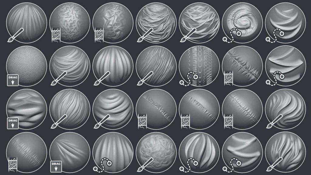 Zbrush笔刷 - 3Dyyds