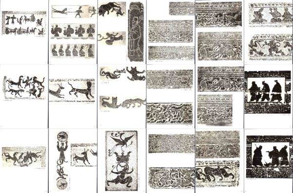 古代汉代画像石画像砖拓片宗祠墓室壁画图片碑石拓本素材4