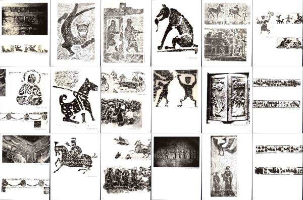 古代汉代画像石画像砖拓片宗祠墓室壁画图片碑石拓本素材5