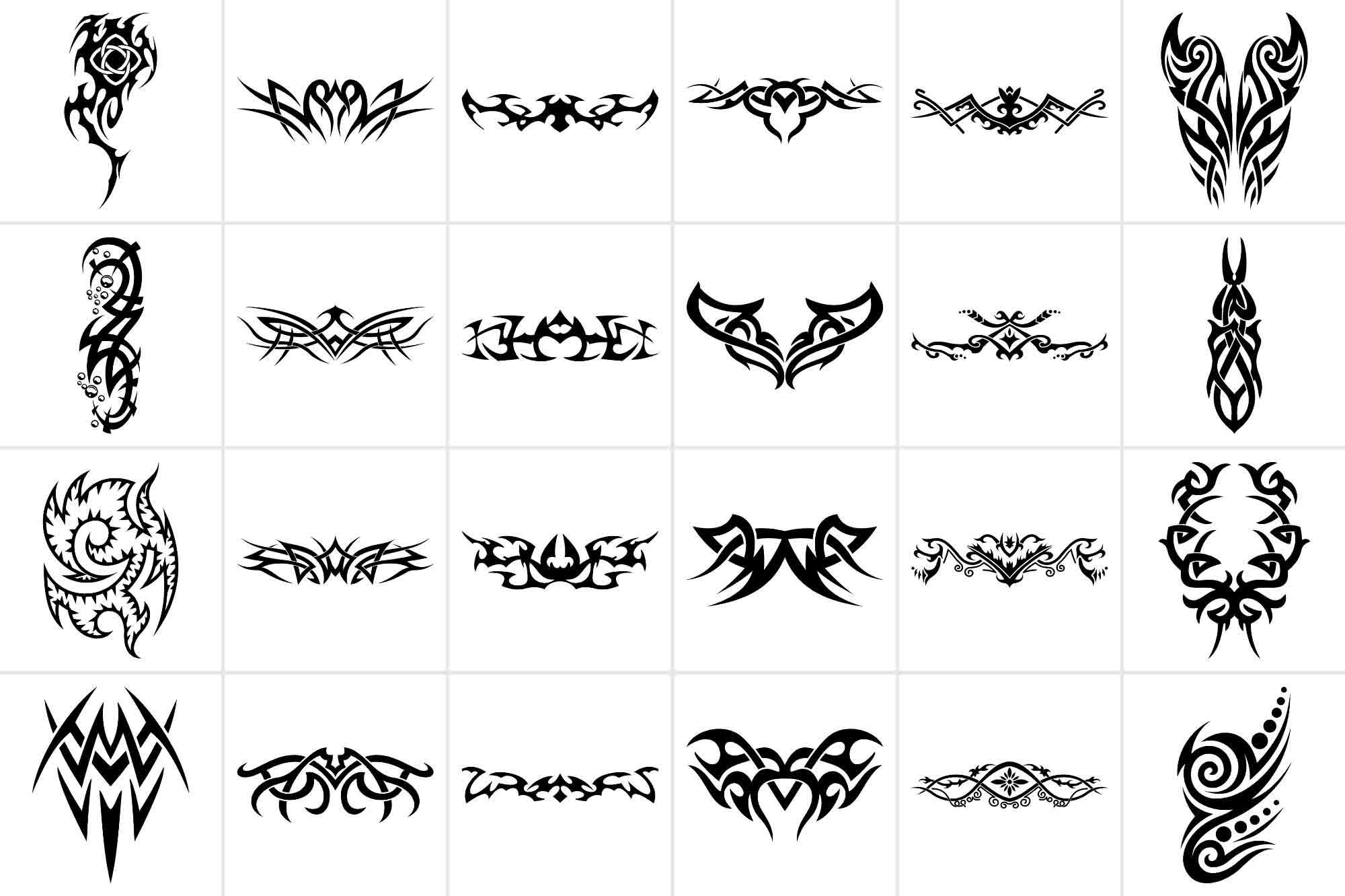 花纹纹样游戏原画镂空元素PSD传统图案纹路纹身防矢量设计素材