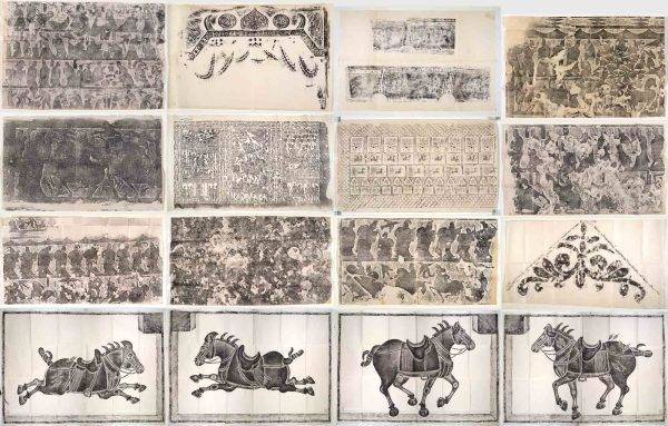 古代汉代画像石画像砖拓片宗祠墓室壁画图片碑石拓本素材