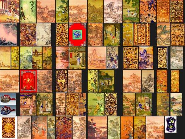 中国传统服饰皇帝龙袍纹样图案古代古典龙凤花鸟刺绣织绣素材04