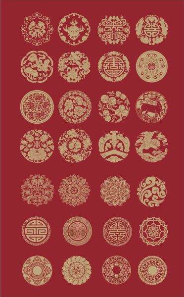 传统吉祥纹样花纹图案