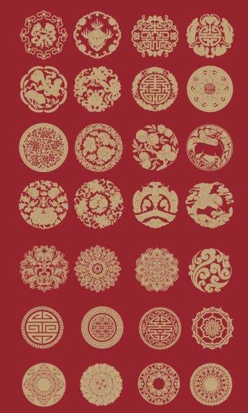 60款中国风传统吉祥寓意图案