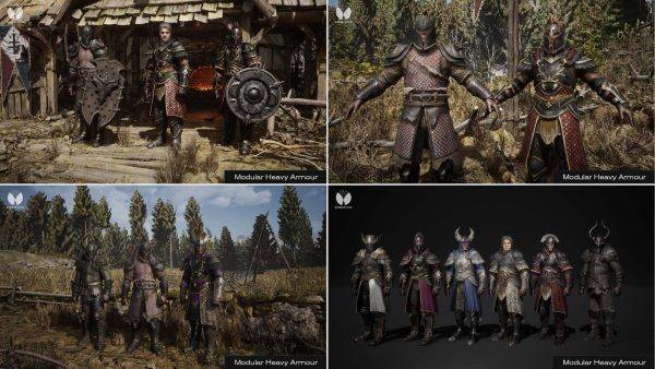 UE模块化重型盔甲-Dark Warrior Fantasy-Metahuman