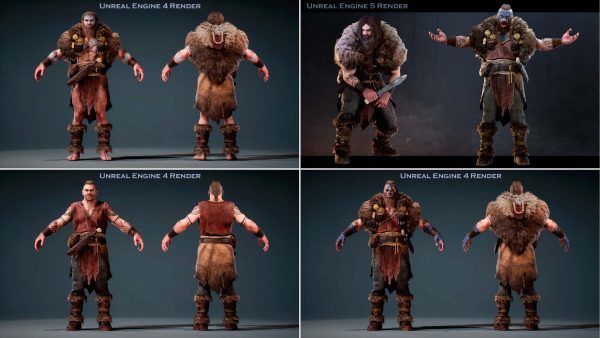 UE德鲁伊狼人战士模型