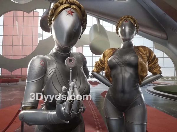 blend双胞胎（原子之心）游戏模型