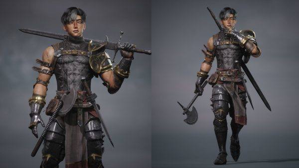 UE角斗士战士低多边形3D模型