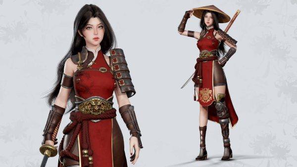 UE武士女孩模型Tomoe-友江