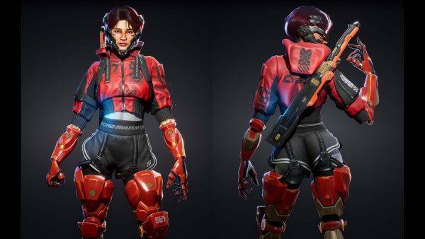 UE赛博朋克街头女孩模型