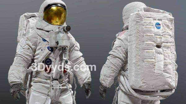 宇航服Moon-APOLLO11-3D模型太空服