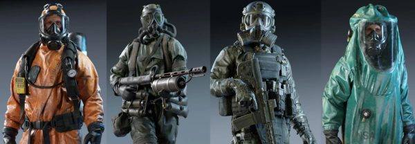 Blender防化服战士角色模型PBR写实风格带骨骼科幻人物FBX素材OBJ