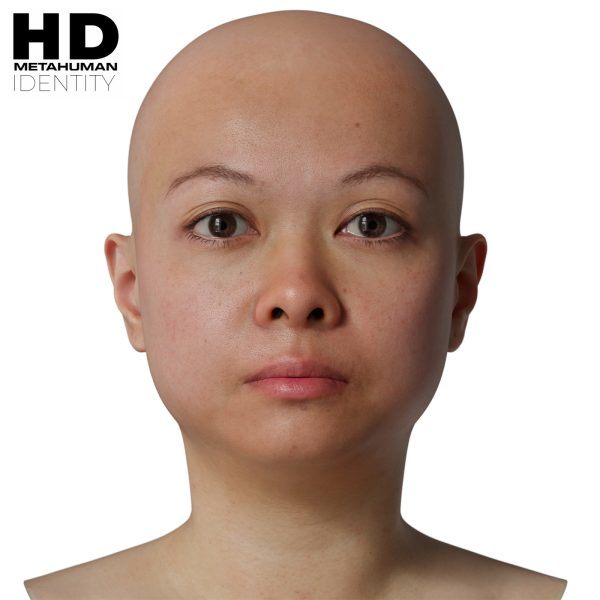 HD Model 17 MetaHuman写实女性头像扫描模型