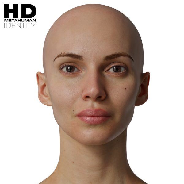 HD Model 25 MetaHuman写实女性头像扫描模型