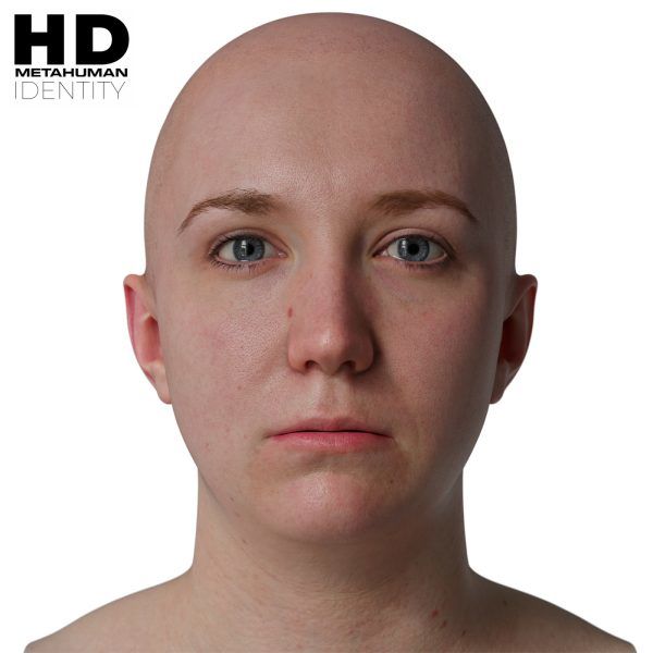 HD Model 31 MetaHuman写实女性头像扫描模型