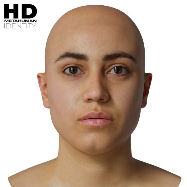 HD Model 35 MetaHuman写实女性头像扫描模型