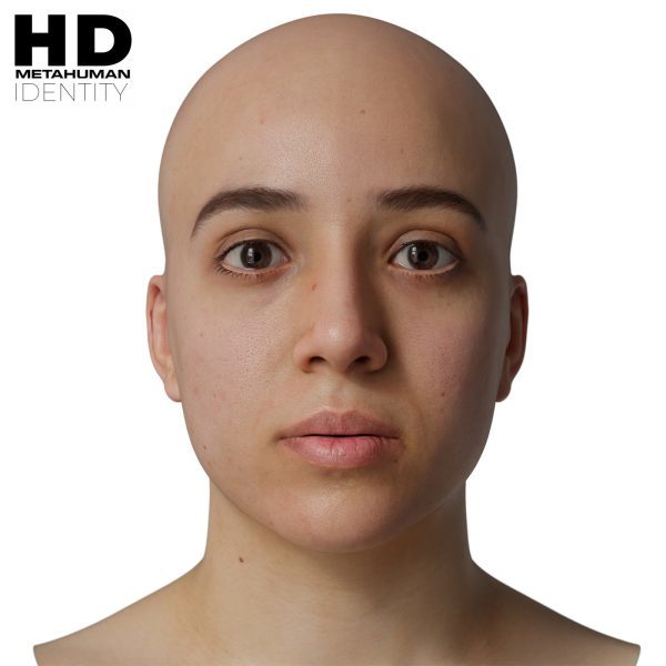 HD Model 50 MetaHuman写实女性头像扫描模型