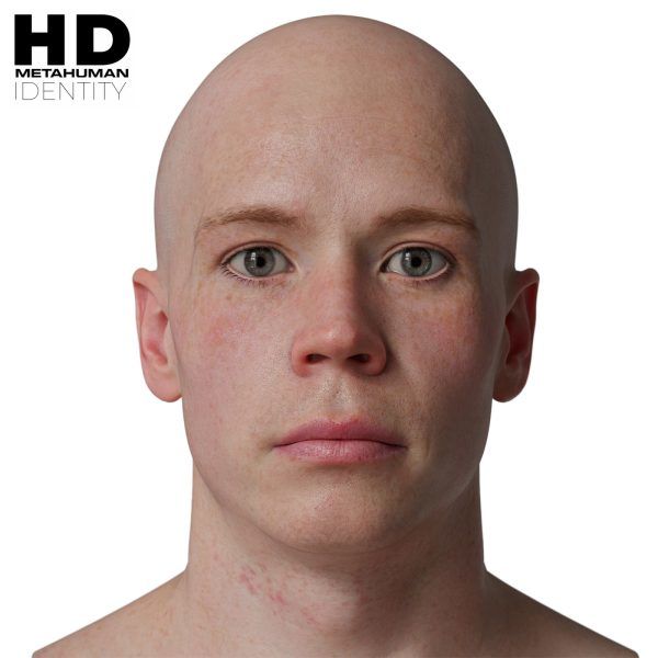 HD Model 21 MetaHuman写实男性头像扫描模型