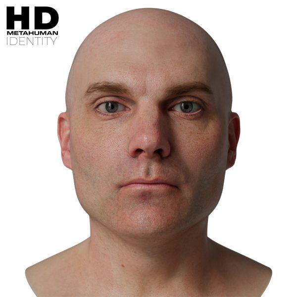 HD Model 24 MetaHuman写实男性头像扫描模型