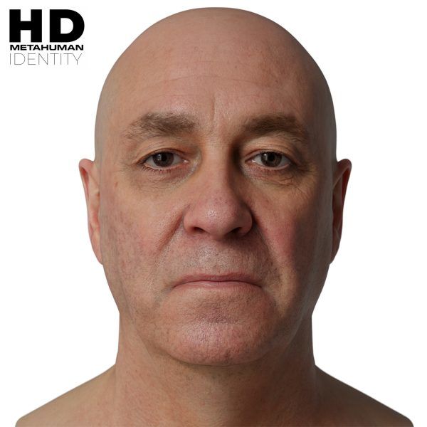 HD Model 27 MetaHuman写实男性头像扫描模型