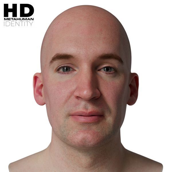 HD Model 32 MetaHuman写实男性头像扫描模型