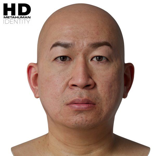HD Model 34 MetaHuman写实男性头像扫描模型