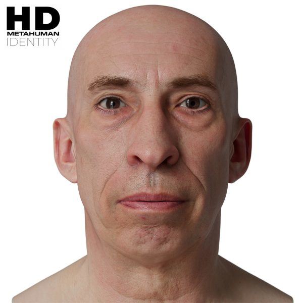 HD Model 45 MetaHuman写实男性头像扫描模型