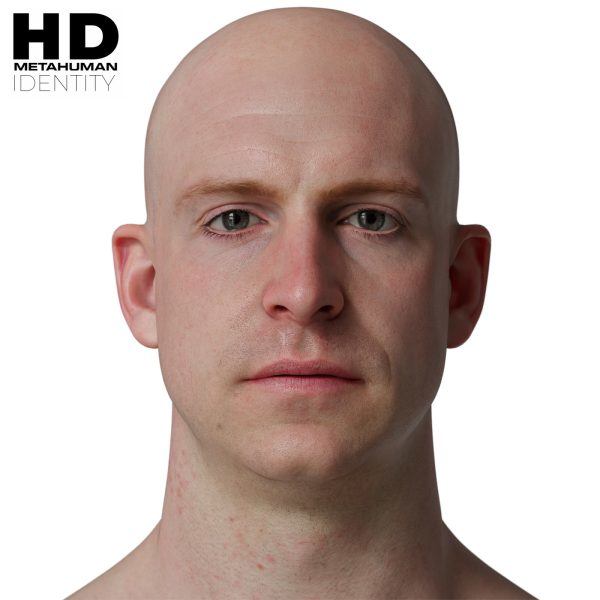 HD Model 48 MetaHuman写实男性头像扫描模型